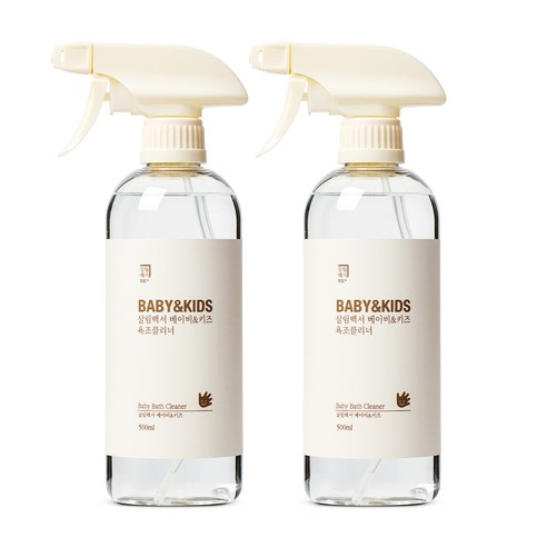 살림백서 베이비 앤 키즈 욕조클리너, 2개, 500ml