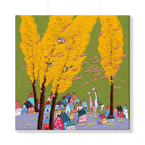[인메이블] 두요 김민정 국내 작가 48종 캔버스 액자 24~48번 아크릴 유화 꽃 그림 아트 프린팅 거실 인테리어, 35.[I]사랑으로 부는 바람, 캔버스액자, 초대형 50호[116.8x80.3cm]