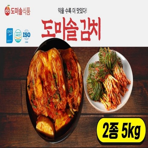 [쇼핑엔티] [도미솔] 포기김치 4kg+파김치1kg, 1세트