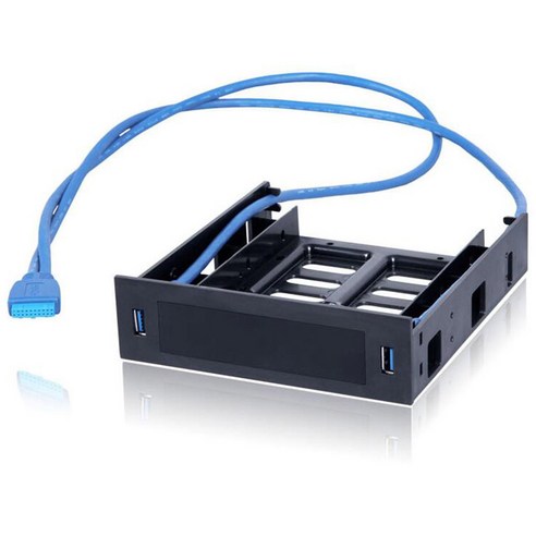 피씨 USB 3.0 전면 패널 5.25 플로피-광학 드라이브 베이 트레이 브래킷 3.5 인치 장치 HDD 2.5 SSD 2, 한개옵션0, 한개옵션0