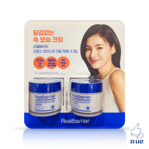 리얼베리어 인텐스 모이스처 크림 (대용량) 70ml 1+1 기획세트, 2개