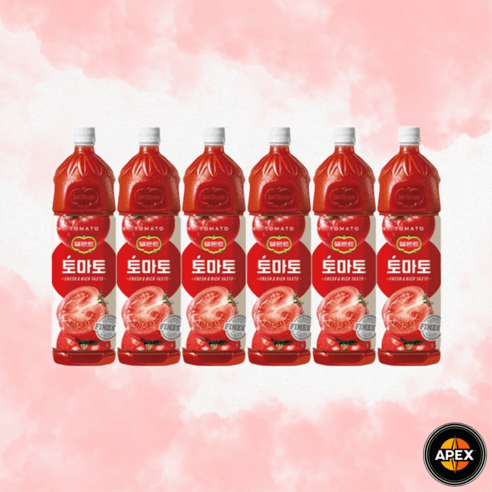 롯데칠성음료 델몬트 토마토 주스, 1.5L, 6개