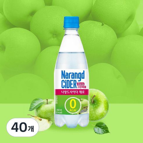 라이브잇 나랑드사이다 제로 그린애플 500ml, 48개