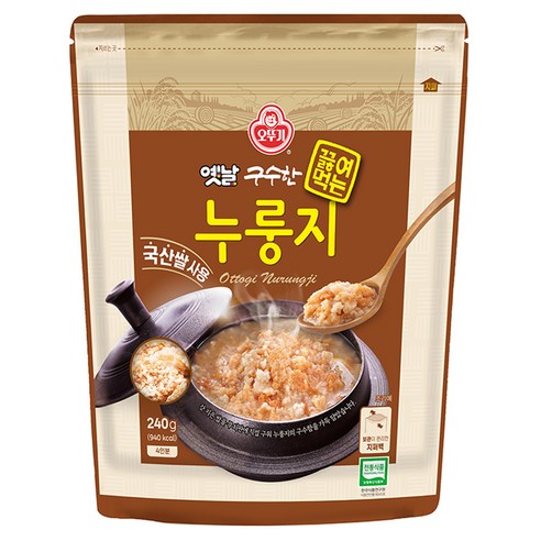 오뚜기 구수한 끓여먹는 누룽지, 3kg, 1개
