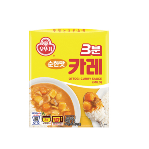 (무)오뚜기 3분카레(순한맛)200g, 200g, 5개