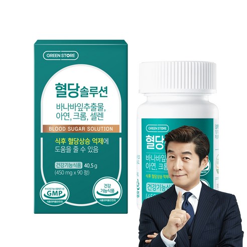 그린스토어 혈당 솔루션 40.5g, 90정, 6개