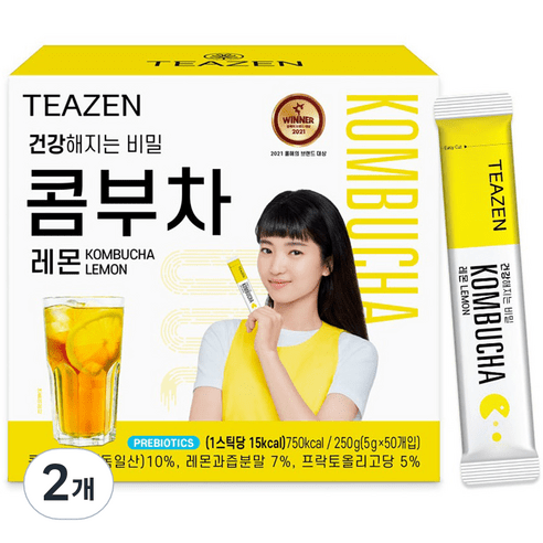 티젠 콤부차 레몬, 5g, 50개입, 2개
