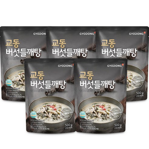 교동식품 버섯 들깨탕, 500g, 35개