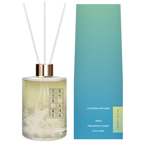 플렌느 레터링 디퓨저, 블랙체리, 500ml, 2개