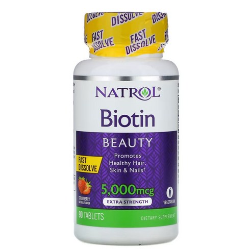 나트롤비오틴 5000mcg 90정 딸기맛, 기본