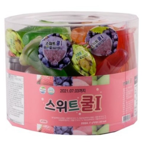 얼려먹는 젤리 스위트 쿨 젤리 50입 어린이 여름간식, 27g, 80개
