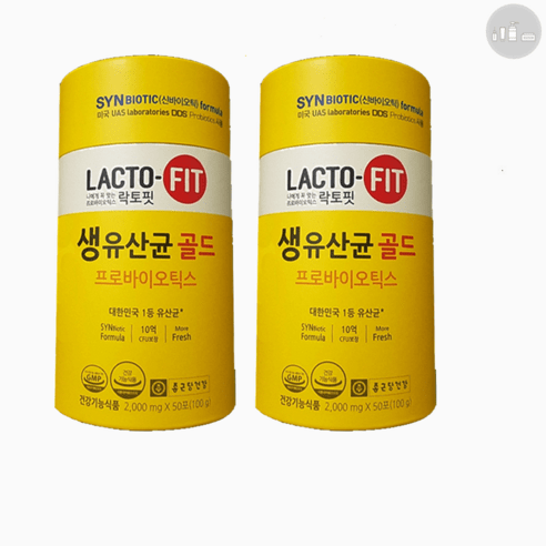 종근당건강 락토핏 생유산균 골드 2g + 50포 + 2통 [HI] (재고보유 000EA), 2개, 100g