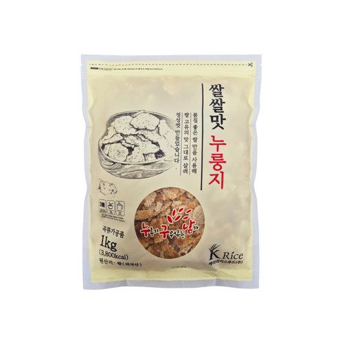 쌀쌀맛 누룽지 1kg, 1개