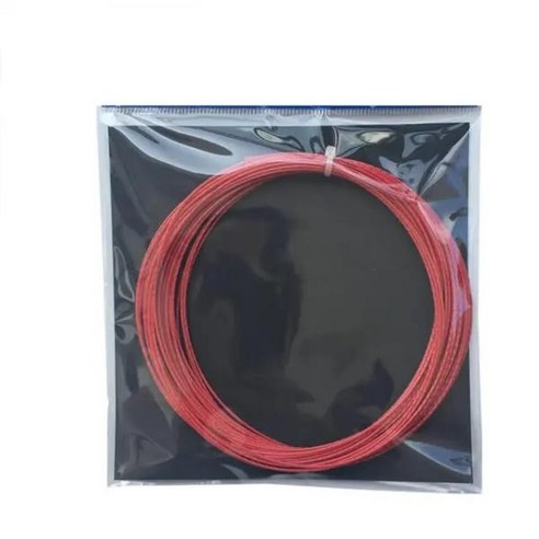 테니스스트링 대나무 곡물 품질 테니스 스트링 라켓 교체 스포츠 1.25mm 12M 1PC, 01 Red