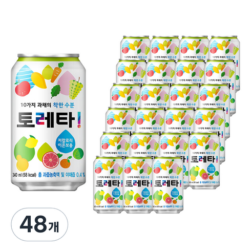 토레타 이온음료, 340ml, 48개