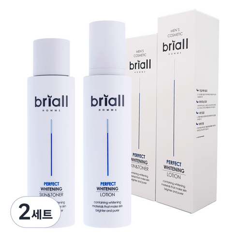 브리올옴므 남성 퍼펙트 화이트닝 2종 세트, 2세트