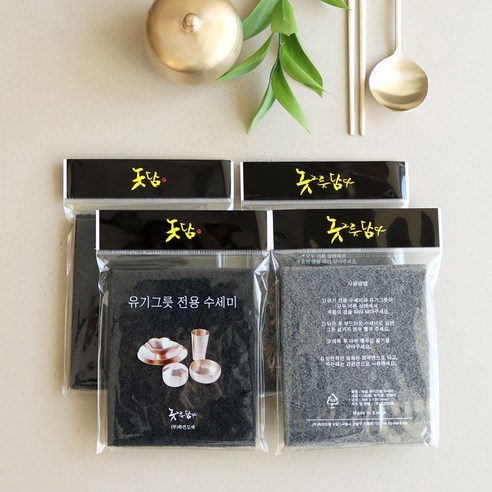 놋담 유기 전용 수세미, 1개입, 12개