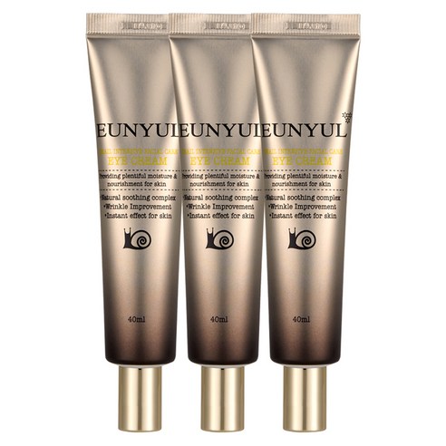 은율 달팽이 인텐시브 페이셜 케어 아이크림, 40ml, 3개