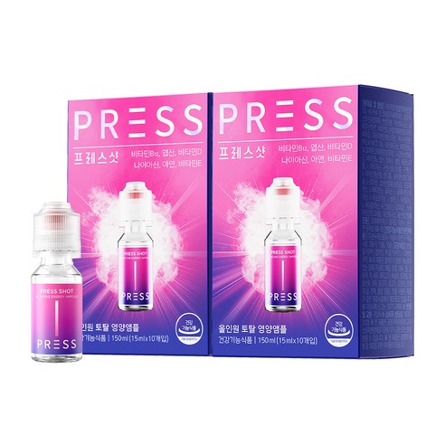프레스샷 올인원 토탈 영양 앰플 10p, 5개, 150ml