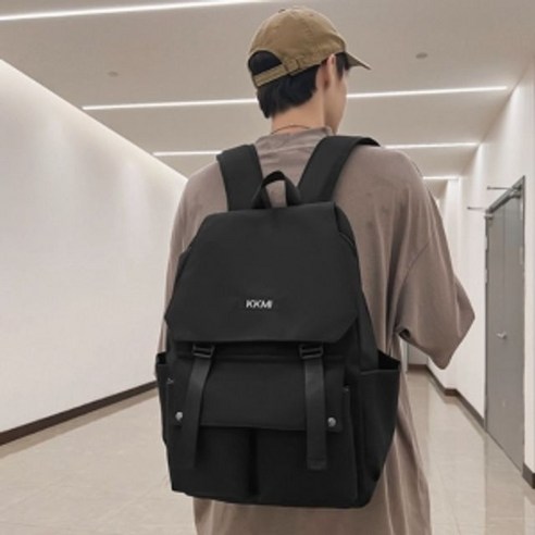 [++동순dt] 카뮈 캐주얼 백팩 가벼운 데일리 스쿨 학생가방 블랙_ea/dgs%