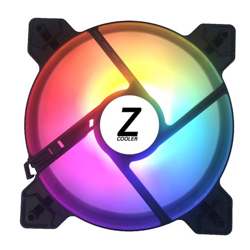ZF140 (140mm) 저소음 LED PC 시스템 쿨러 파워4핀 (나사 4개) 케이스쿨러, ZF140 LED쿨러(파워4핀)