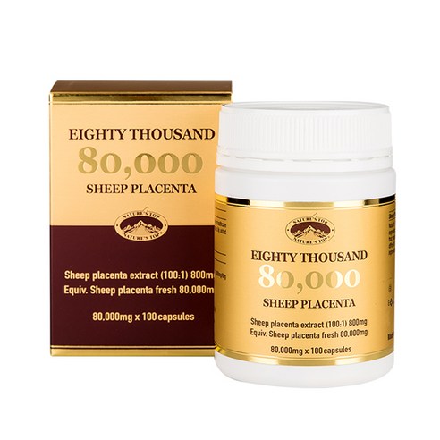 네이쳐스탑 Natures Top 양태반 80000mg 100캡슐 호주 청정국가 할머니 영양제, 1개, 100정