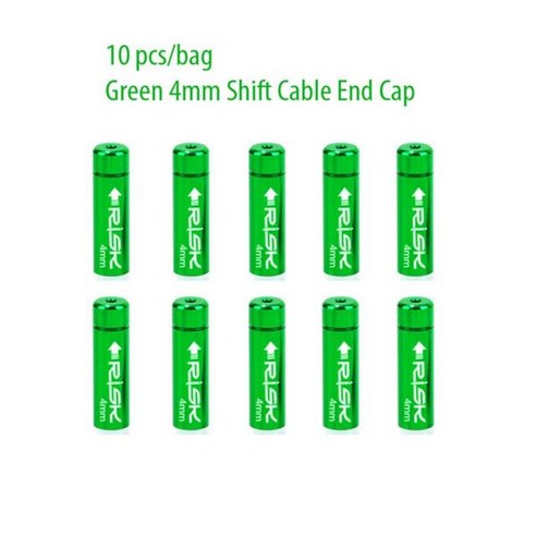자전거 10pcs 알루미늄 합금 4mm 5mm 변속기 시프트 브레이크 케이블 엔드 캡 하우징 페룰 크림프 더스트 커버 와이어 팁