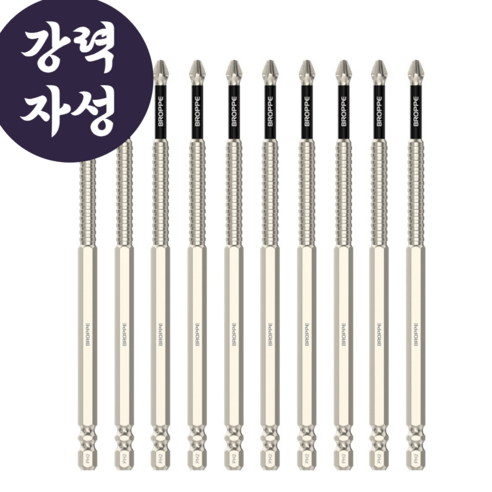 안쏘니 자석 드라이버 비트 세트 드릴 십자 전동 논슬립 헤드, 6종세트, 1개