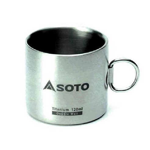 SOTO AeroMug 초경량 및 비 부식성 티타늄 머그(티타늄 450ml 미국소토, 120.0 밀리리터