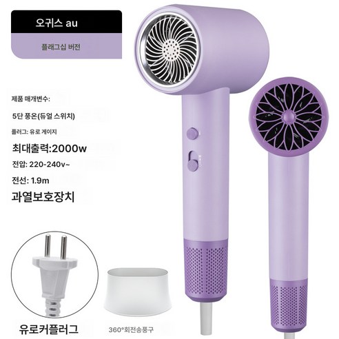 위금두 고출력 음이온 헤어드라이어 38, 화이트
