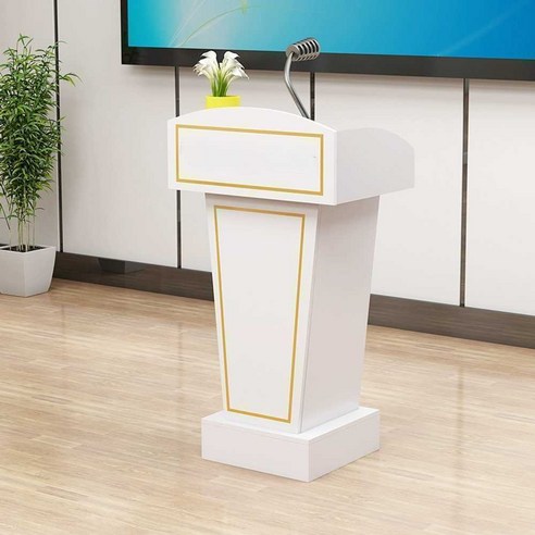 올스홈 강연대 연설 행사 간이 노트북 단상, 밝은 월넛
