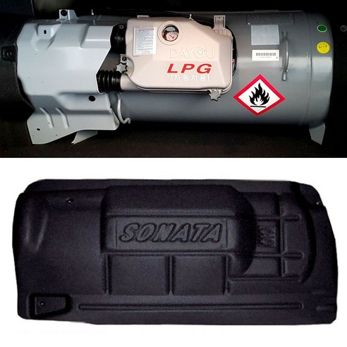 가스통가리개 커버 LPG 차량 현대차종 격벽 까스통 택시 트렁크정리함, LF소나타