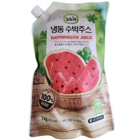 국내산 뉴뜨레 냉동 수박주스 1kg 12개