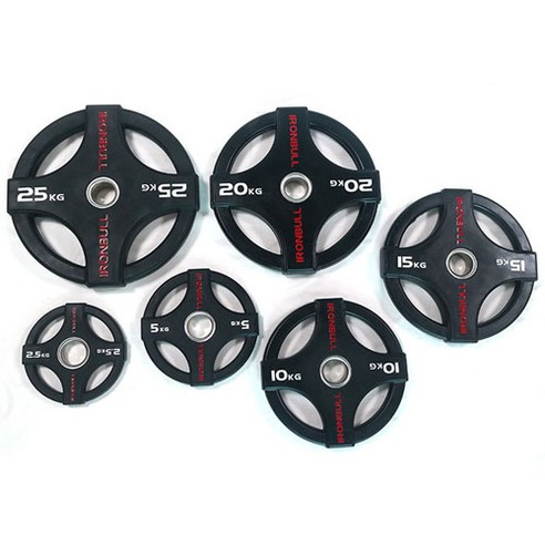 [동화스포츠] 4홀 아이언불 중량원판 블랙 2.5kg 5kg 10kg 15kg 20kg (1개씩판매), 1개