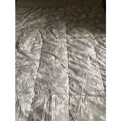 겨울철 휴식 가벼움 고품질의 지속가능한 오리털 이불, 140x190cm, 그레이55, 1개