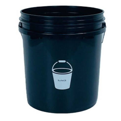 월드크린 세차버킷 28, 18L, 블랙