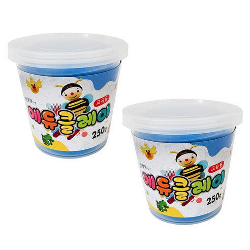 에듀클레이 유아용 클레이 2p, 파랑, 250g