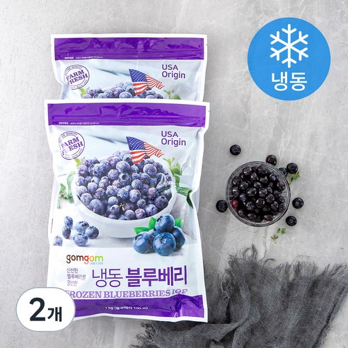 곰곰 냉동 블루베리, 1kg, 1개