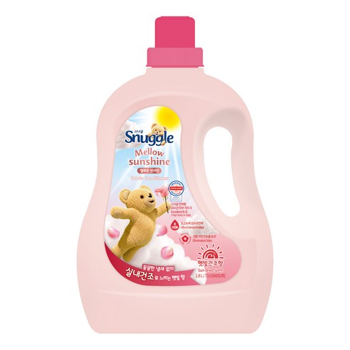 스너글 햇빛건조향 멜로우 선샤인 섬유유연제, 1개, 1.8L