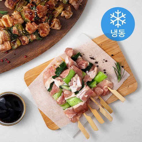 플레잇 국내산 파닭 꼬치 50g x 6입 + 데리 양념소스 60g 세트 (냉동), 300g, 1세트