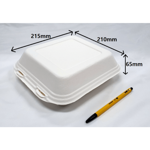 리어스팩 친환경 펄프용기 50세트, 펄프11)원형용기 850ml(투명뚜껑)50개, 50개, 50개