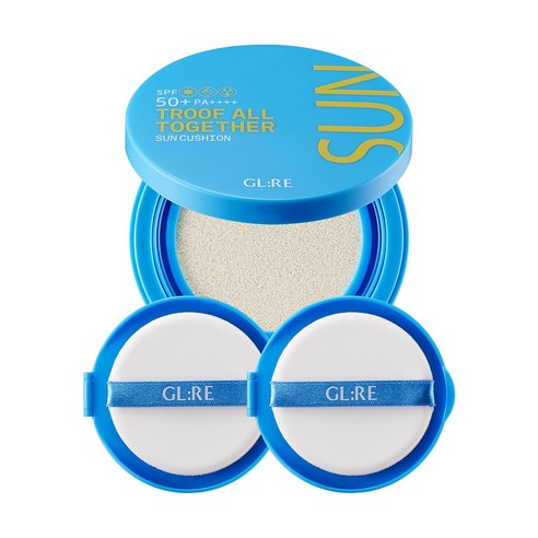 지엘리 트루프 온 가족 올 투게더 쿨링 선 쿠션 혼합자차 25g 본품 1개 + 리필 2개 SPF50+ PA++++