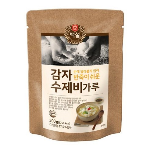 백설 감자수제비가루, 500g, 4개