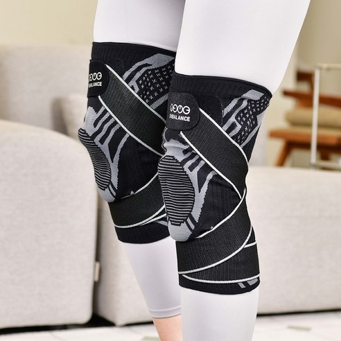 온밸런스 얼티밋 무릎보호대, 검정색 (Black-gray), 2개