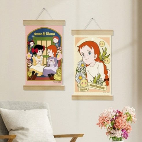 DIY 보석십자수 빨강머리앤 큐빅페인팅 앤마리몽 행잉타입 20x30 (종류는 배송메시지에 기입), 상세페이지 참조, 1개