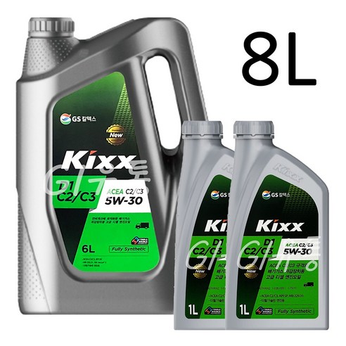 GS칼텍스 킥스 Kixx D1 C3 5W30 5W40 6L 1L 합성 디젤 DPF 경유 엔진오일, 1set, Kixx D1 C3 5W-40 7L+부직포타올