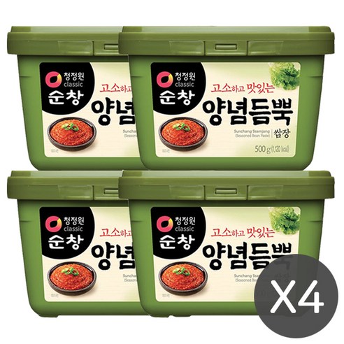 청정원 순창 양념듬뿍 쌈장 500g x 4개, 1개