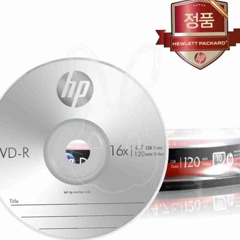 샘오 HP DVD-R 16X 10P벌크 4.7GB 120MIN 통 시디굽기
