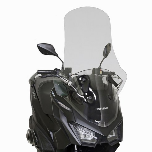 하디 SYM VSX125 88cm 튜닝 롱 윈드스크린 브라켓타입 클리어, 1개
