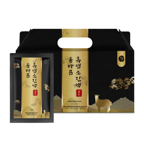 올바른 흑염소 진액 골드 70ml X 30포 3박스 총 90포, 3개, 2.1L